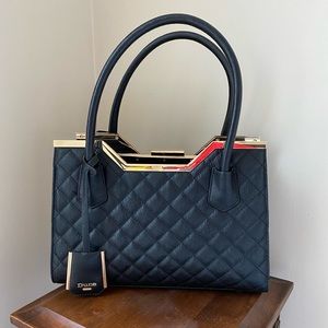 Dune London top handle quilted bag
